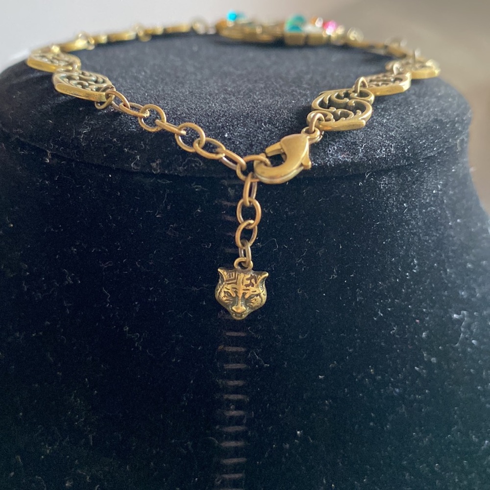 Multi-colored brass bracelet - Picture 3 of 4